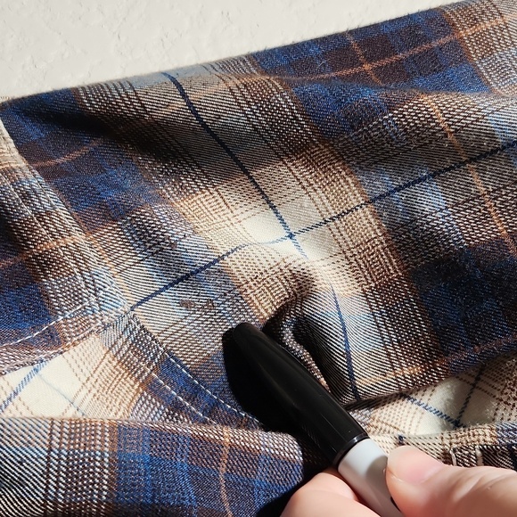 Swiss Tech Shirt Mens Size S Button 34-36 HAS FLAWS - Picture 4 of 11